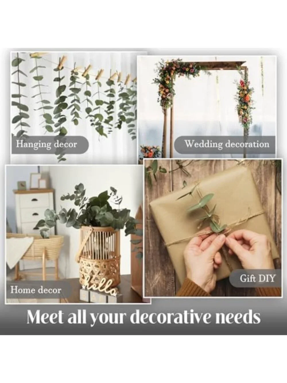 30PCS Dried Eucalyptus Stems Bundle for Shower Decor, Real Natural Plant